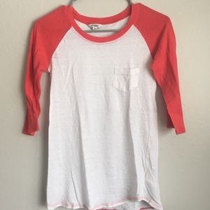 Cute baseball tee- 3/4 length